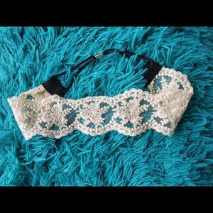 Lace Wide Stretch Headband Headwrap